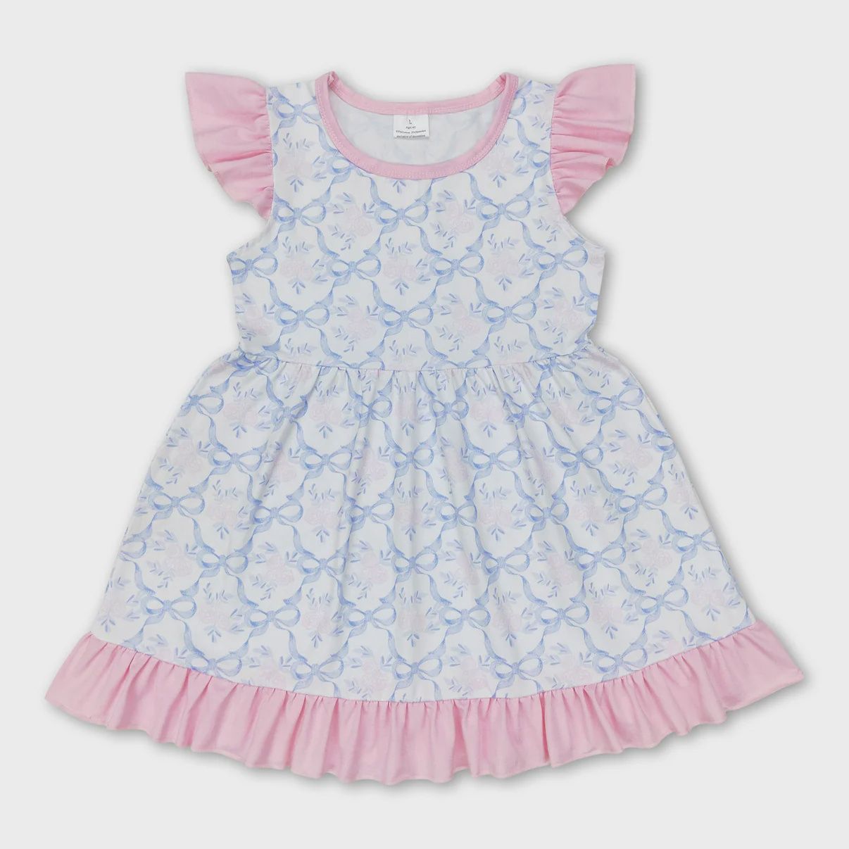 Flutter Sleeves Floral Dress