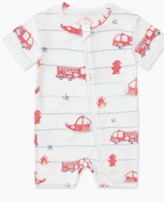 Firetruck Bamboo Romper