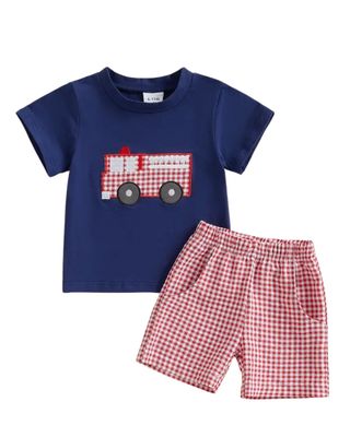 Firetruck Short Set