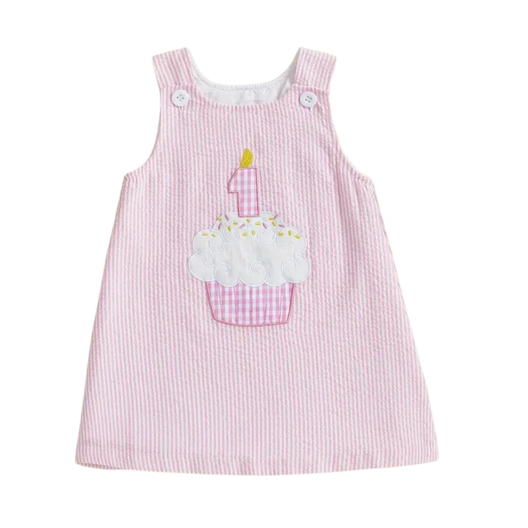 1st Birthday Embroidered Dress