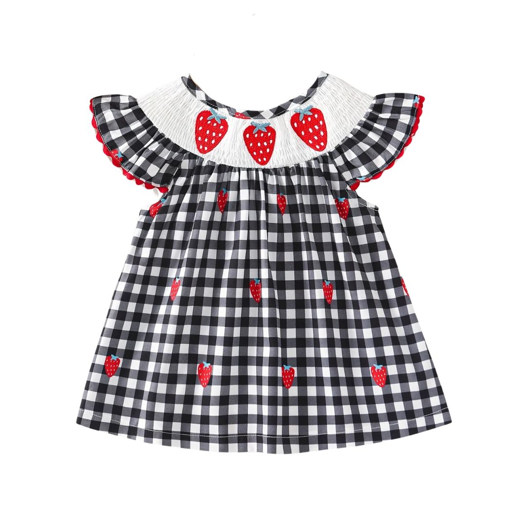 Strawberry Smocked Dress