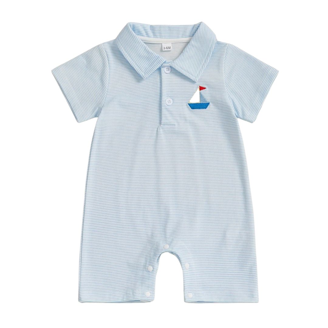 Sailboat Polo Romper