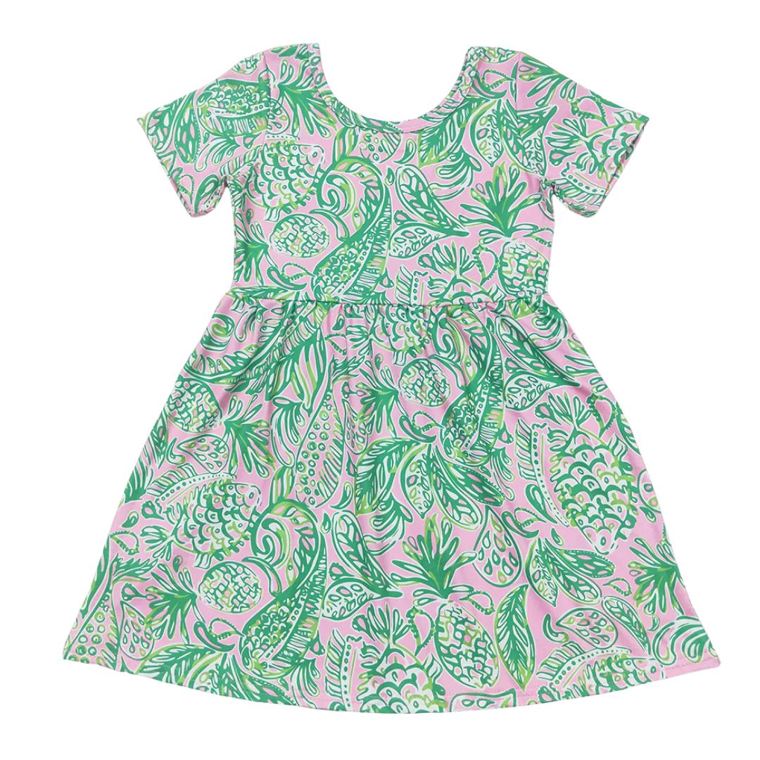 Green &amp; Pink Dress