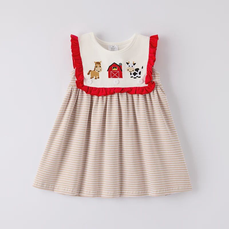 Farm Embroidery Dress