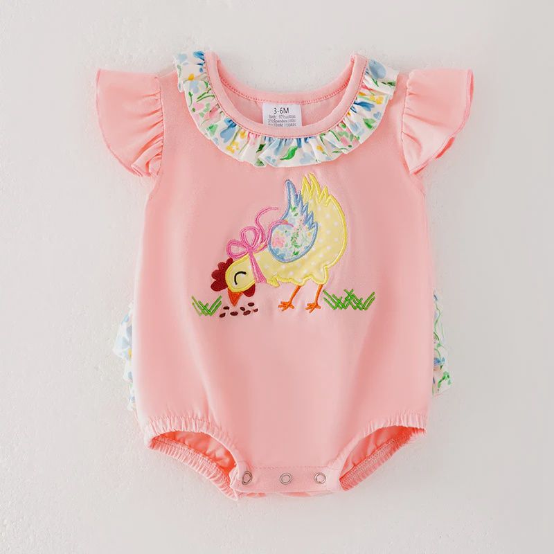 Farm Chick Applique Romper