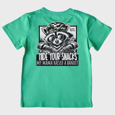 Hide Your Snacks Green Tee