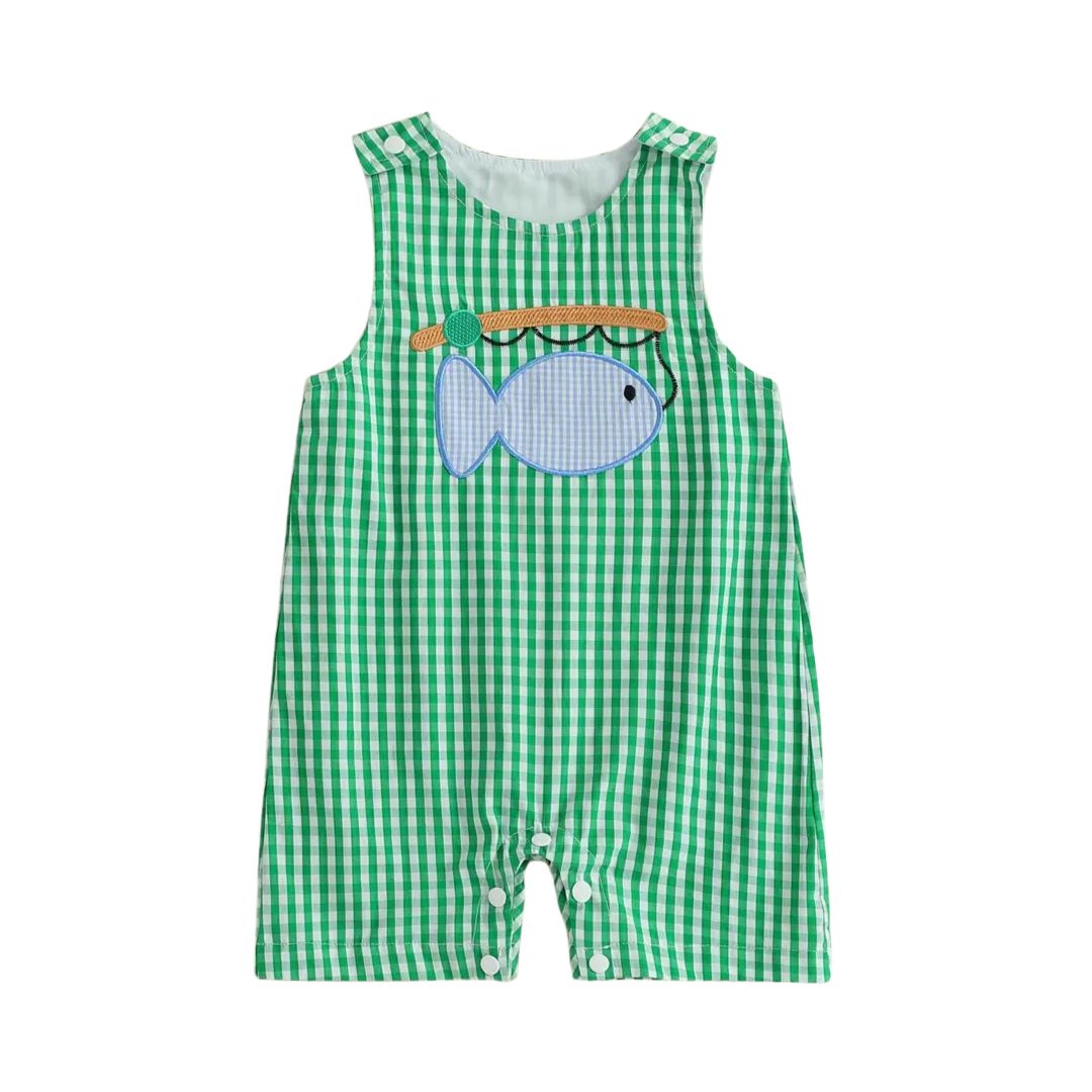 Green Gingham Fishing Jonjon