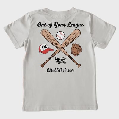 Out Of Your League Baseball Tee