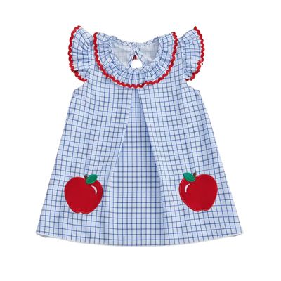 Apple Ruffled Sleeve Dress