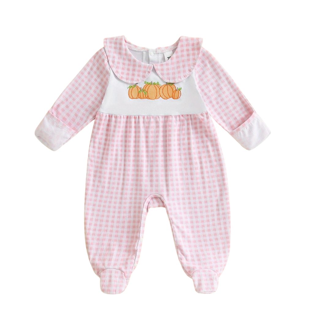 Pumpkin Peter Pan Collar Footie