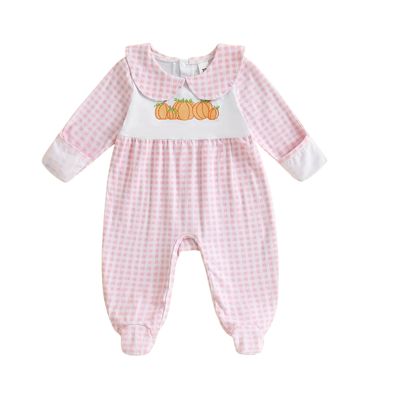 Pumpkin Peter Pan Collar Footie