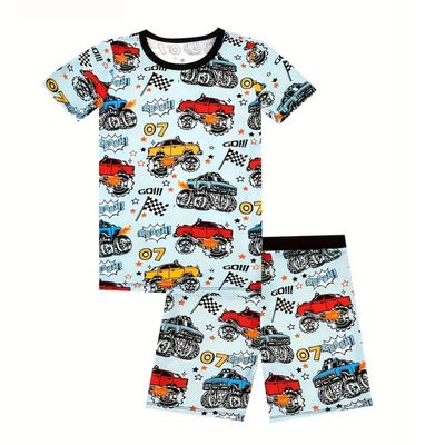 Monster Truck Bamboo Short Pajama Set