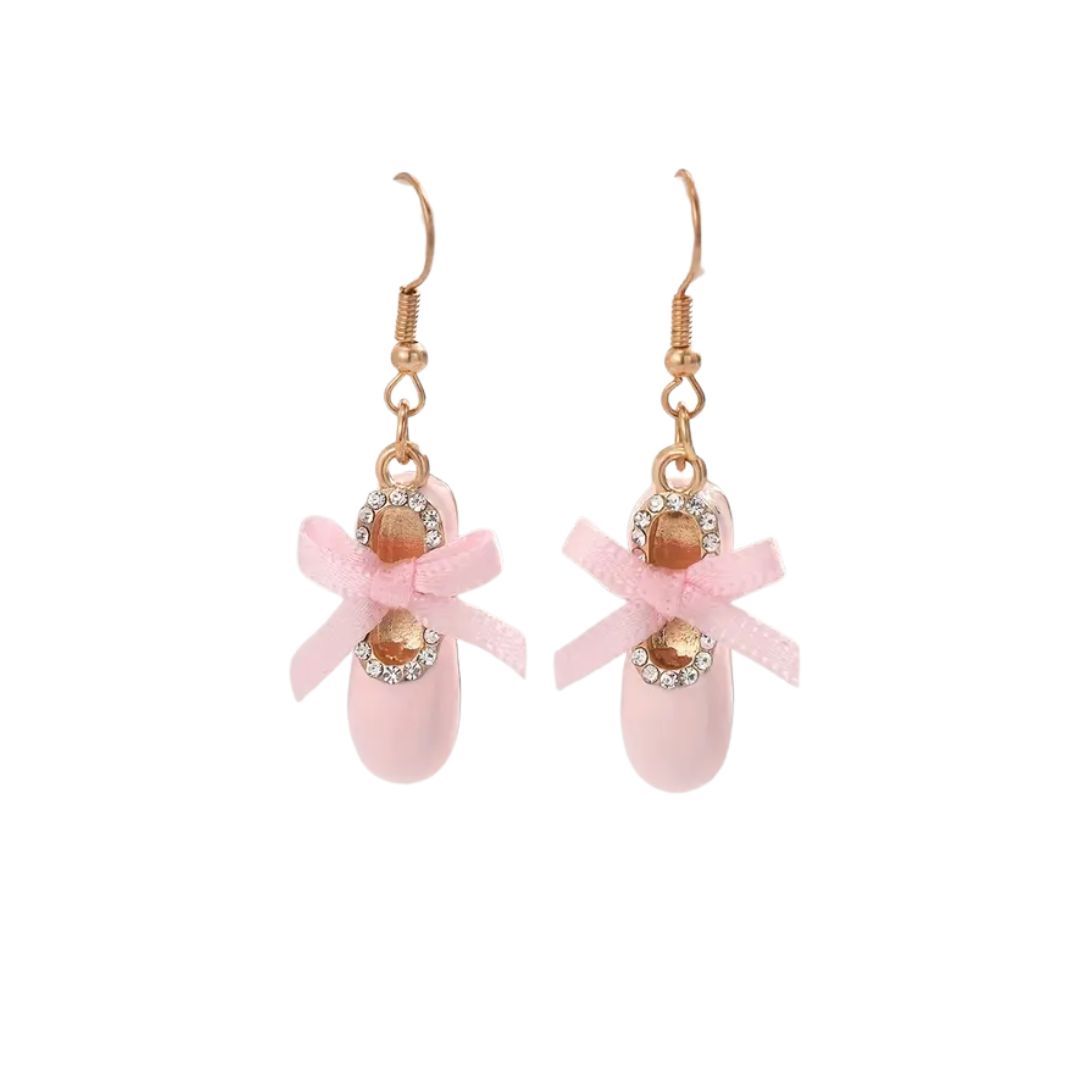 Ballet Shoe Dangle Earrings