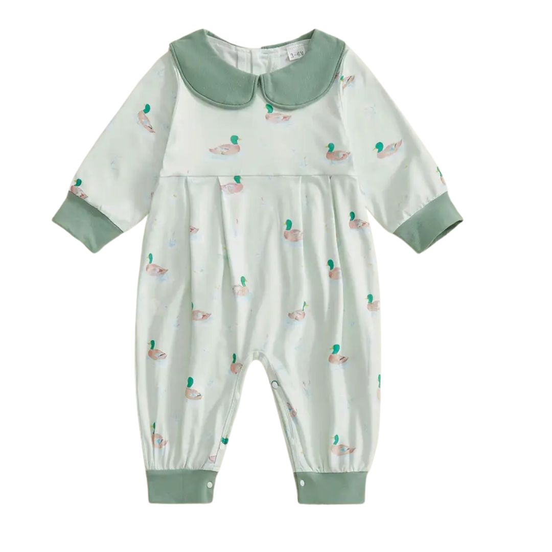 Duck PeterPan Collar Romper