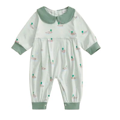 Duck PeterPan Collar Romper