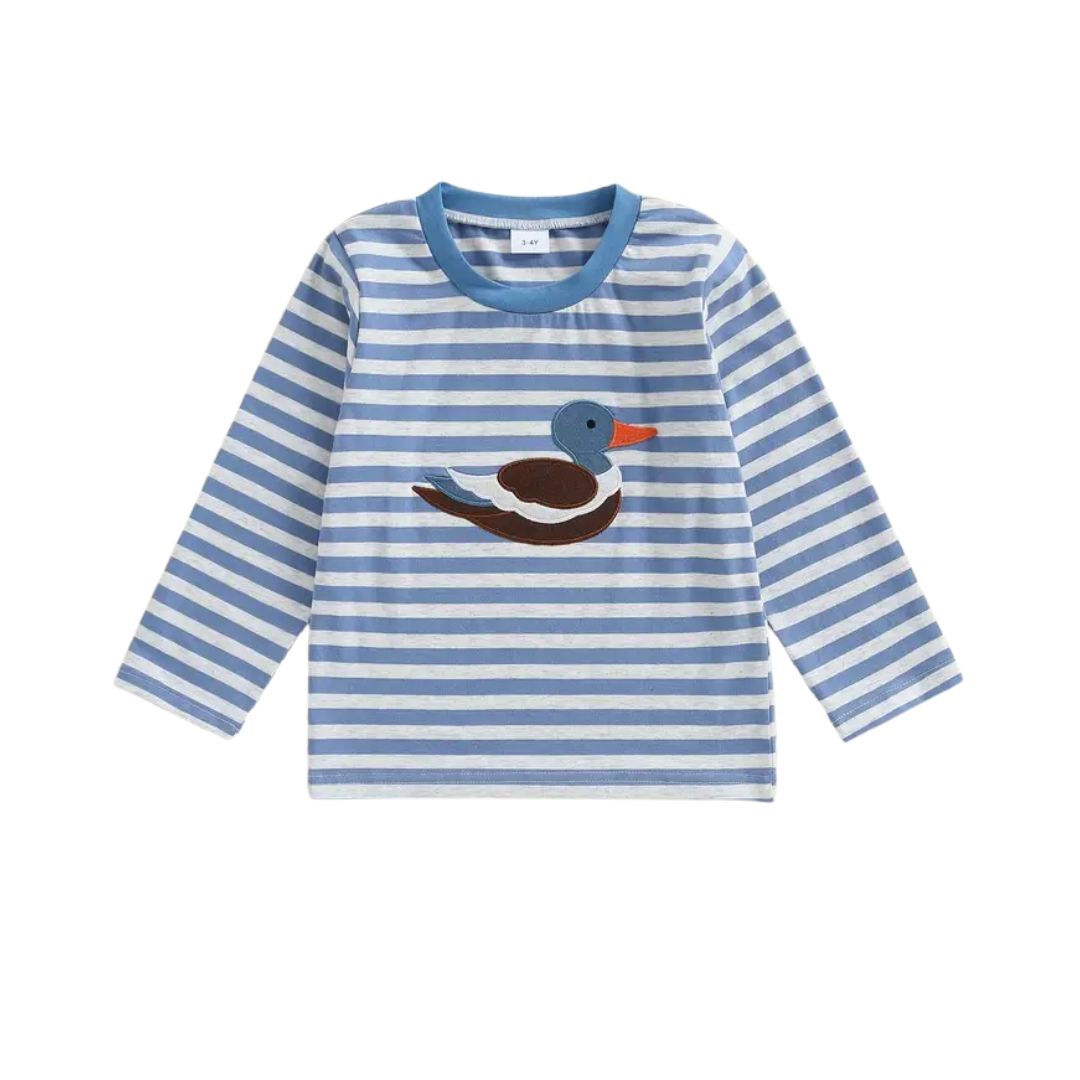 Blue Duck Strip Long Sleeve Shirt