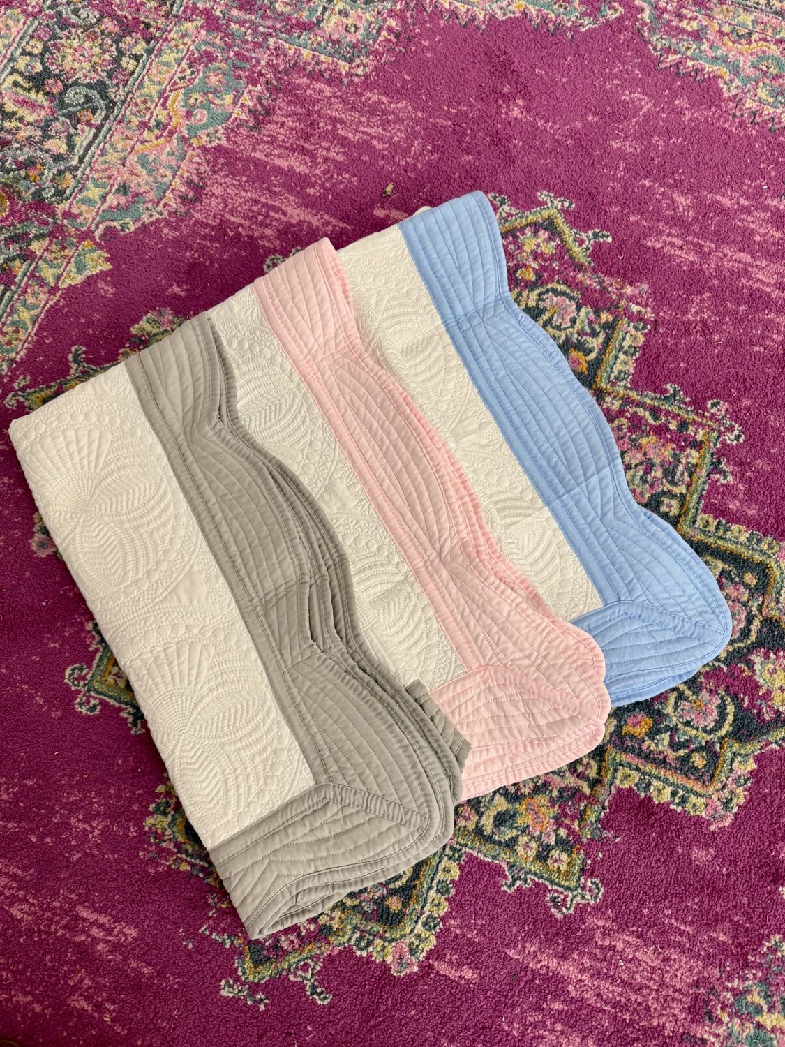 Heirloom Quilted Blanket + Embroidery