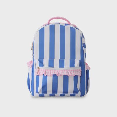 Striped Ruffle Backpack