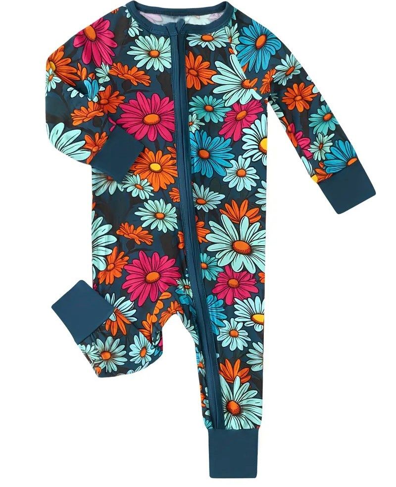 Floral/Teal Bamboo