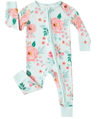 Light Blue/Pink Flower Bamboo Sleeper