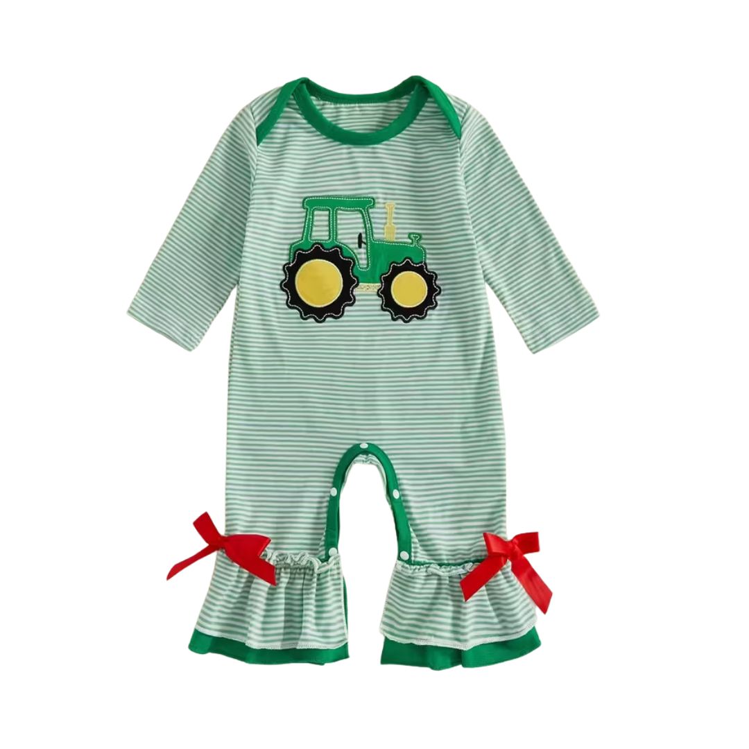 Tractor Girls Romper