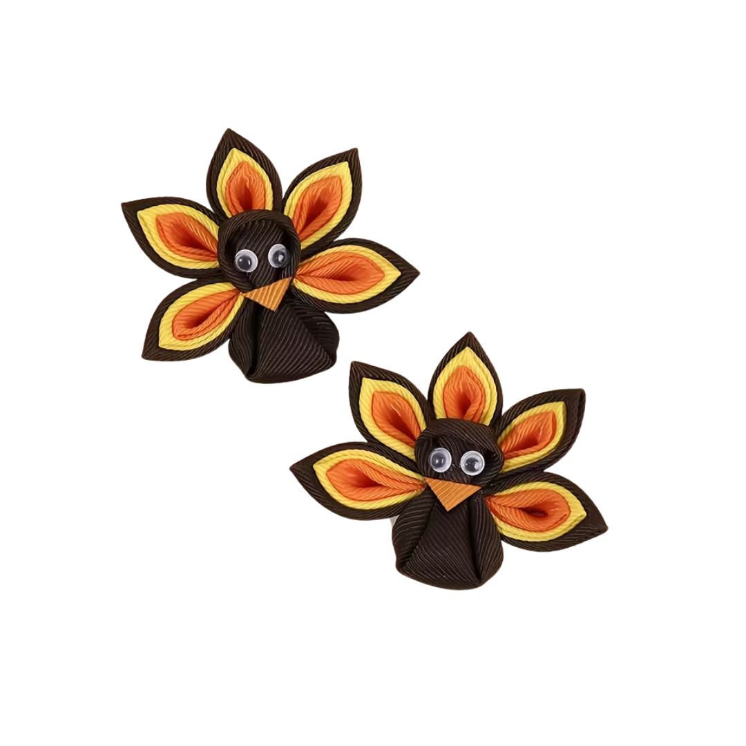 Turkey Hair Clip (2 piece)