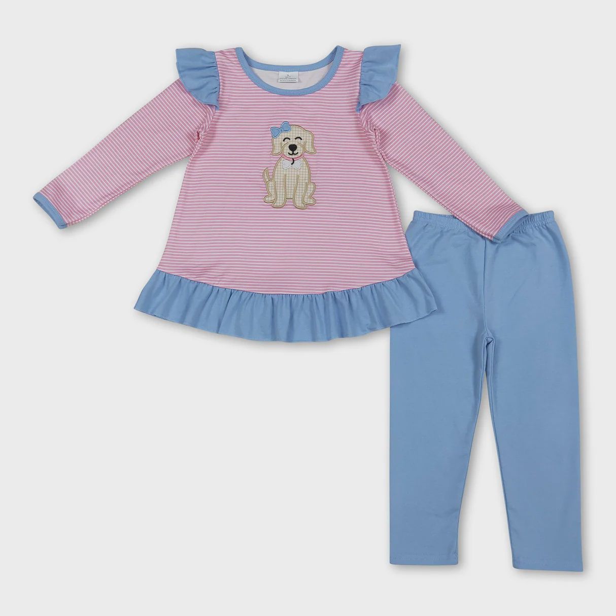 Long Sleeve Stripe Dog Pant Set
