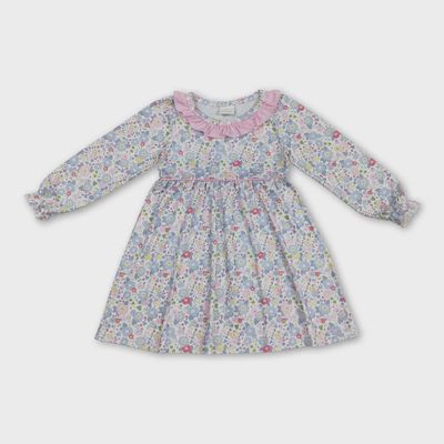 Floral Ruffle Long Sleeve Dress