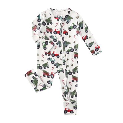 Christmas Tractor Bamboo Sleeper