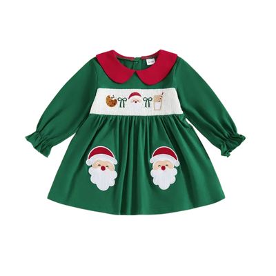 Green Santa, Milk, &amp; Cookie Dress