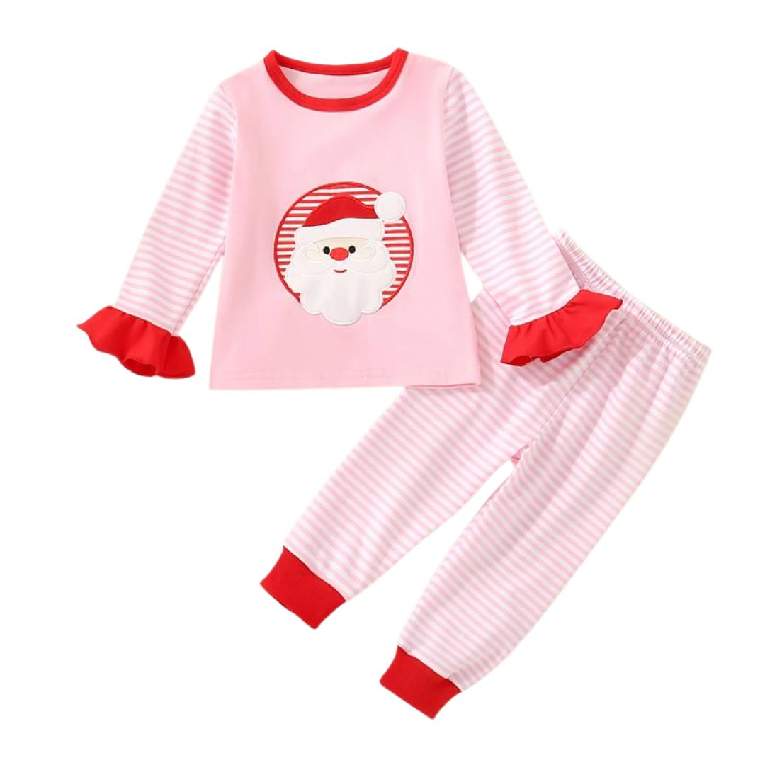 Girl Santa Pajama Set