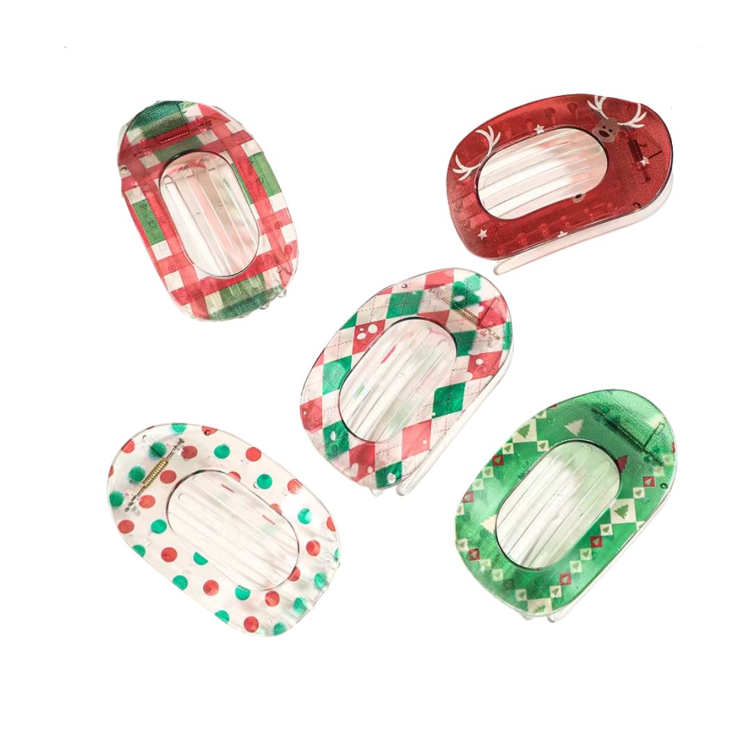 Christmas Flat Hair Clips
