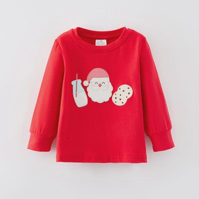 Milk, Santa, &amp; Cookie Boy Top