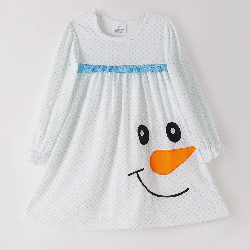 Snowman Applique Dress