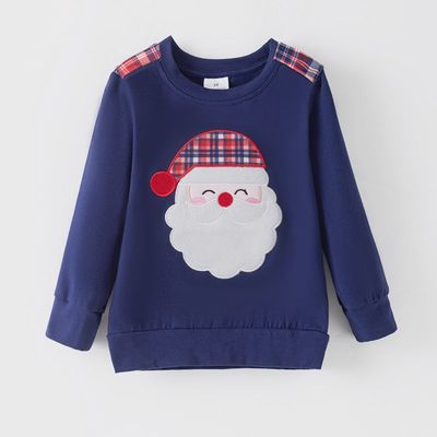 Plaid Santa Sweatshirt