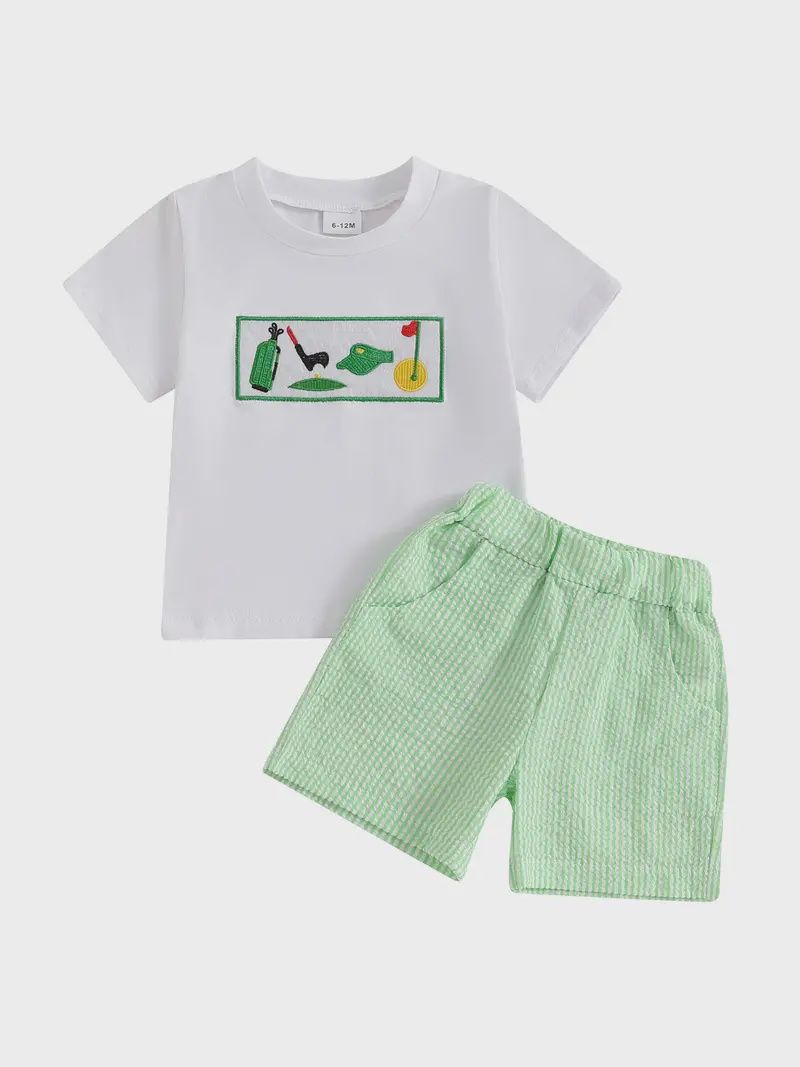 Green Golf Short Set