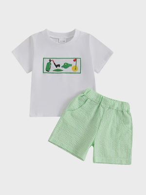 Green Golf Short Set