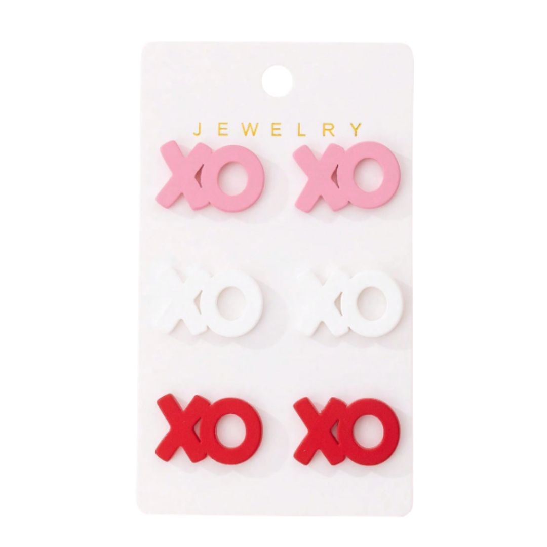 XOXO 3-Pack Earrings