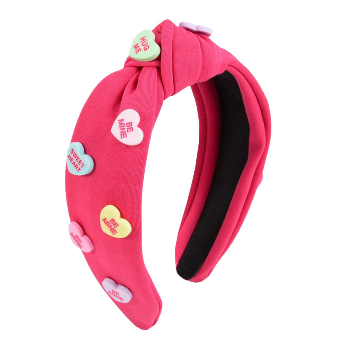 Pink Valentine Heart Headband