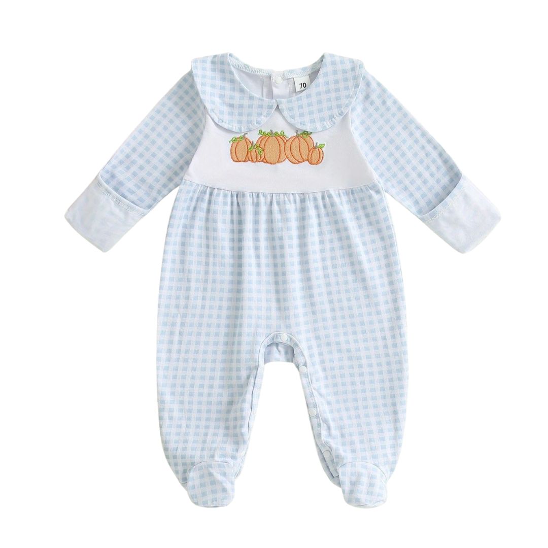 Pumpkin Peter Pan Collar Footie