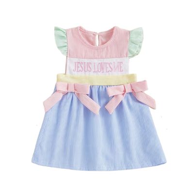 Jesus Loves Me Bow Dress