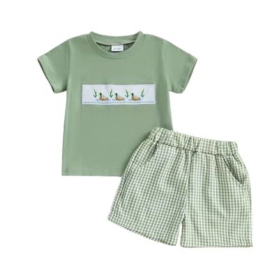 Green Duck Short Set