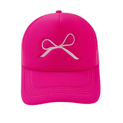 Neon Bow Trucker Hat