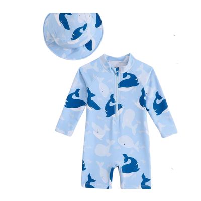 Whale Swimsuit + Hat
