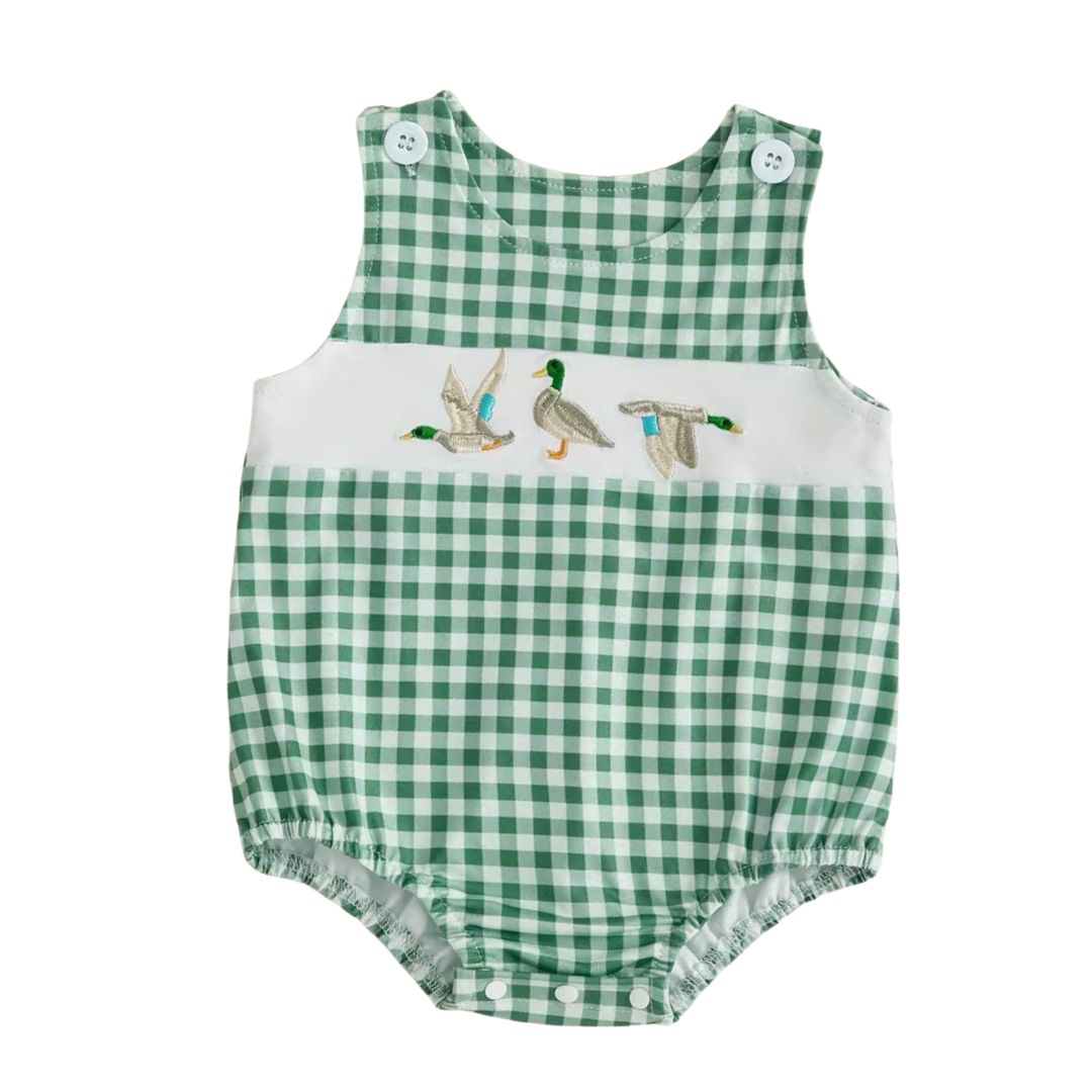 Duck Green Gingham Bubble
