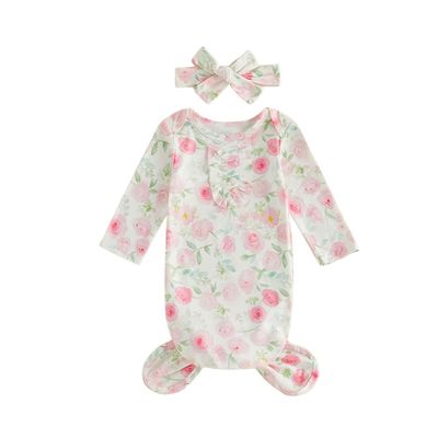 Floral Gown with Headband