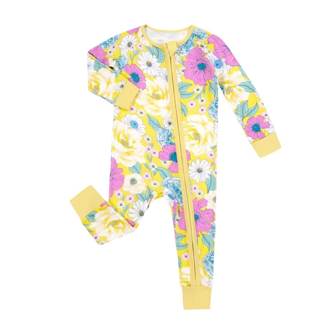 Yellow Floral Bamboo Sleeper