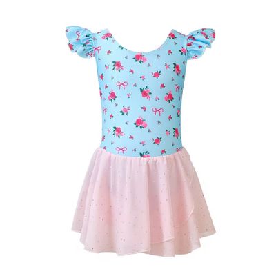 Floral and Bow Leotard