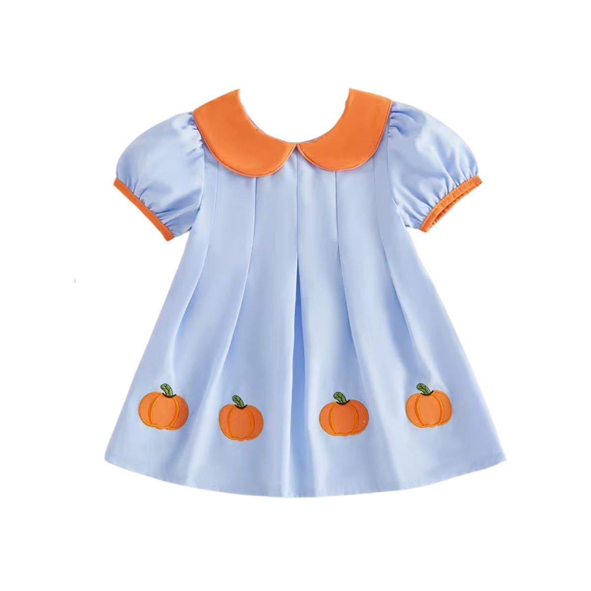 Pumpkin Scalloped Dress