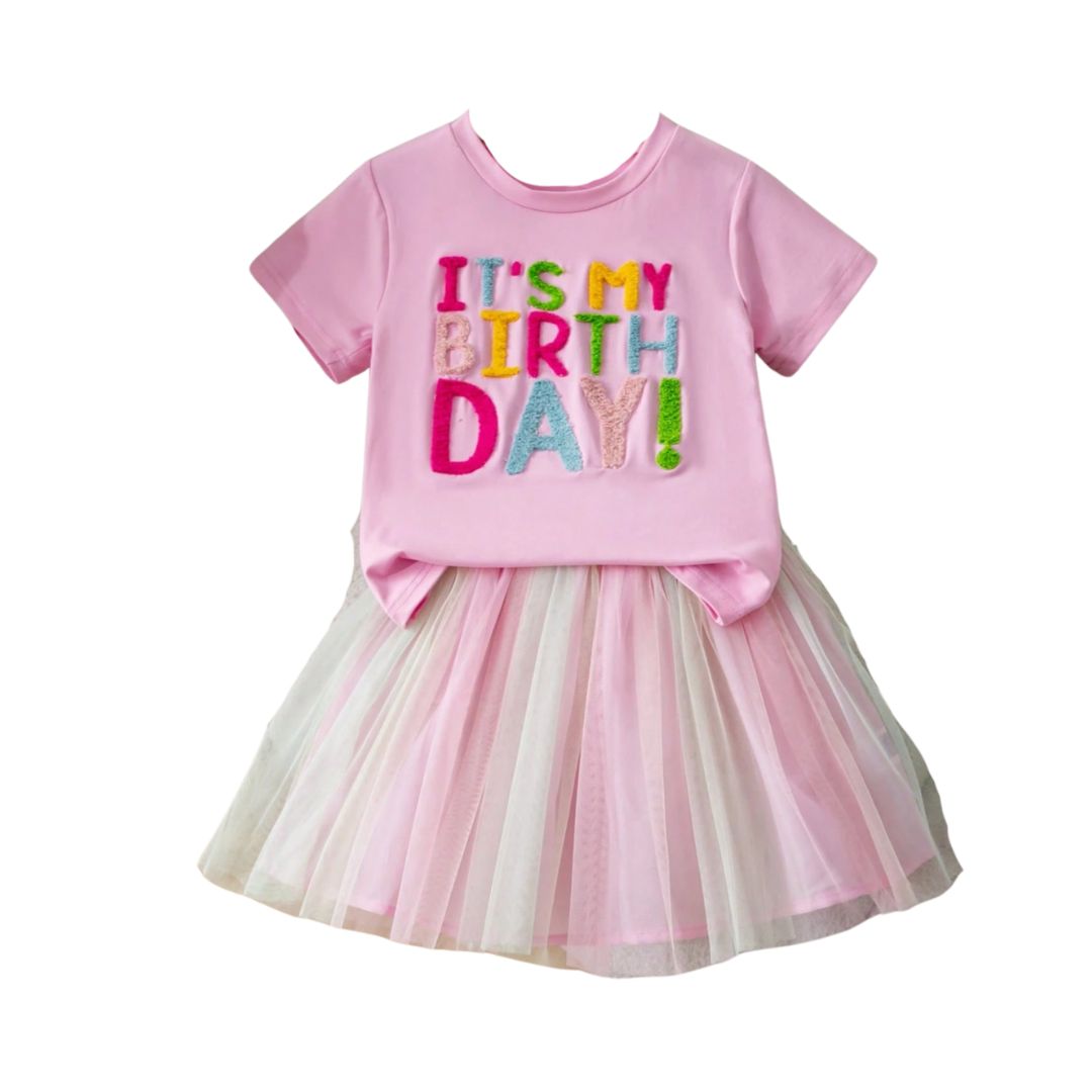 Pink Birthday Shirt and TuTu